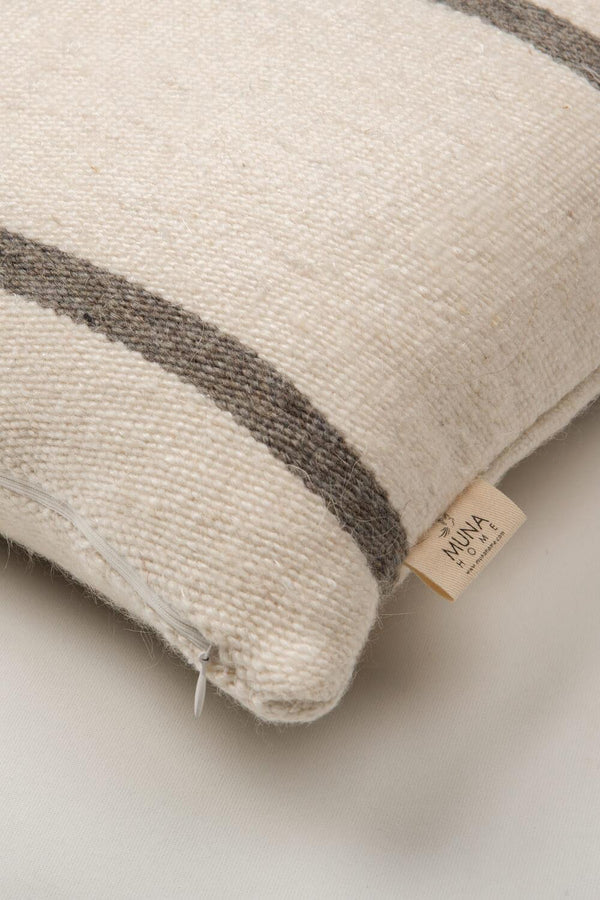 Handwoven Wool Throw Pillow